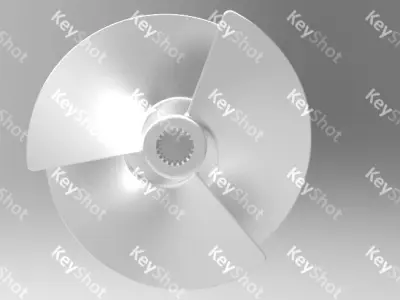 Jet ski propeller 3D print model