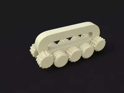 massager wheeled toy 3D model