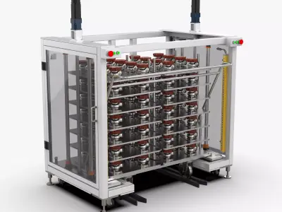 Automatic Lifting Silo Module 3D model