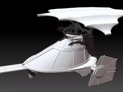Mini Rig Skiff Vehicle 3D print model