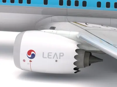 Boeing 737-800 MAX Korean Air 3D model purchase