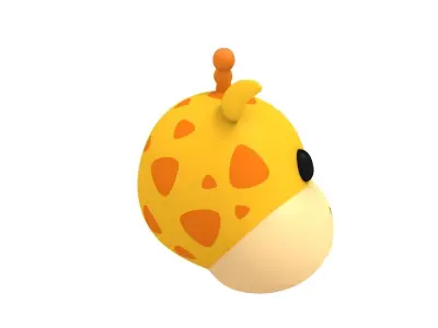 Giraffe Head 3D model purchase