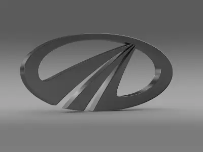 mahindra logo 3D model by Sergey