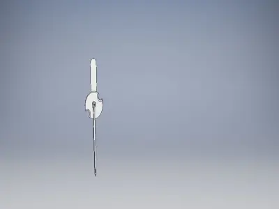 katana sword Low-poly 3D model 4