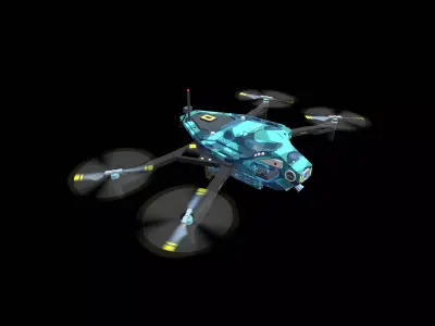 Military Drone 3D model purchase