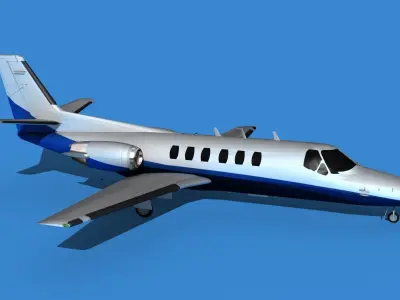 Cessna Citation 550 II Bravo V12 3D model