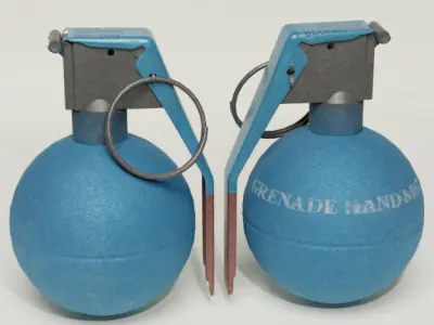 M67 Training Grenade 3D model
