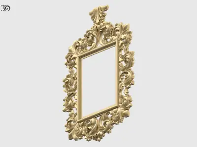 Baroque Mirror Frame 3D print model