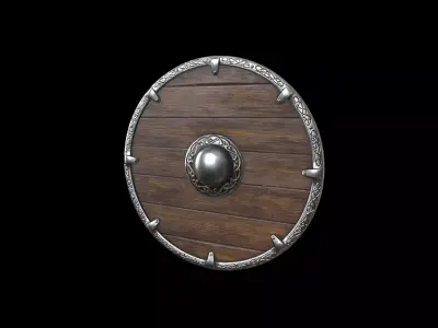 shield medieval v2 Low-poly 3D model