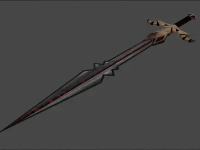 Sword Diamond Eye Low Poly 3D model