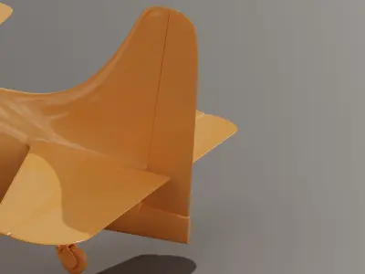 Grumman F8F Bearcat Low-poly 3D model