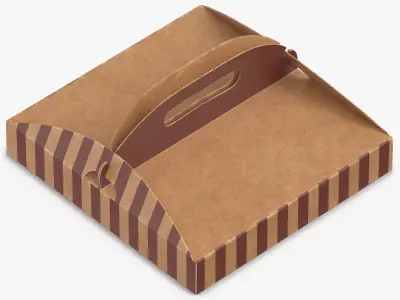 Pizza Box 01 3D model