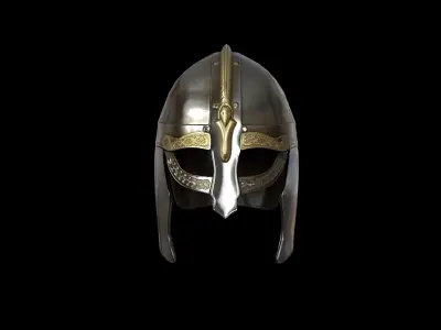 Viking  helmet v3 Low-poly 3D model