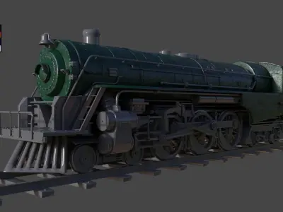 Berkshire steam locomotive 3D model purchase