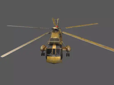 SeaKing Aircraft Low-poly 3D model