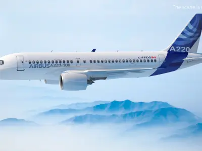  Airbus A220 100 Detailed Interior 