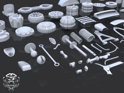 Hard Surface - Kitbash 3D model