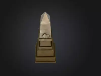Obelisk of Time Low-poly 3D model