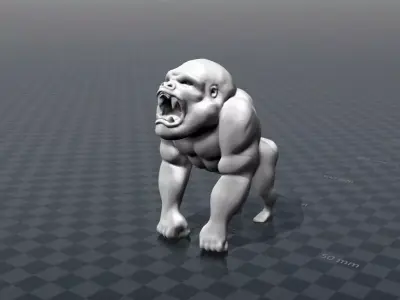 ANGRY GORILLA Free 3D print model