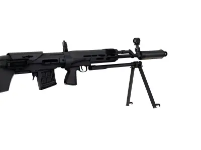 Dragunov SVU BullpUp Sniper 3D model