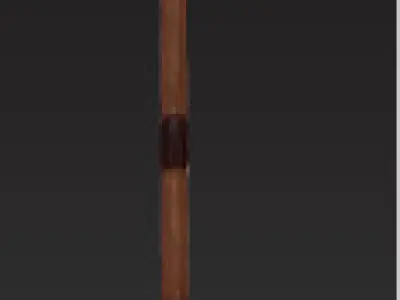 Medieval Longsword Bastard Sword  High Detail 3D Model Low-poly 3D model