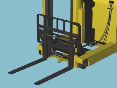 Reach Type Fork-Lift Nichiyu Platter50 3D model