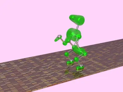 robot-dog animation Low-poly 3D model
