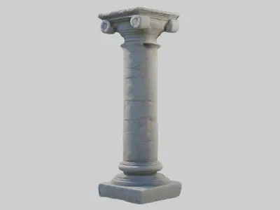 Stonepillar Model Low-poly 3D model