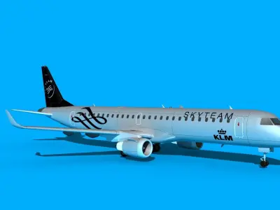 Embraer Emb-190 Sky Team 3D model