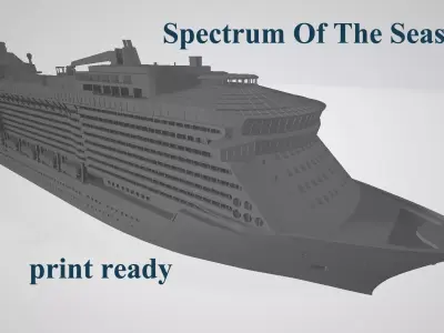 Spectrum Of The Seas cruise ship 3D print model 3D print model
