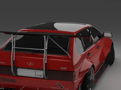 Samara RED Free low-poly 3D model