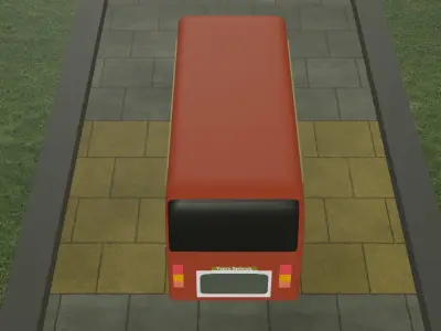 Free 3D bus model Free 3D model