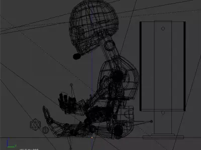 Post Apocalyptic Robot 3D model