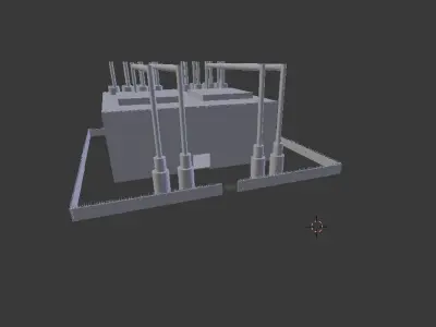 Factory machine 3D model shop