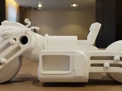 3D Printable Futuristic Bike Mode 3D print model purchase