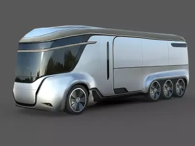 Advanced Industrial Transport Vehicle 3D model