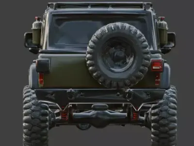 Military Tactical Off-Road 3D Model V03 Low-poly 3D model