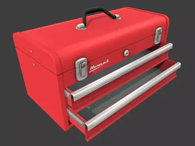 Toolbox Low-poly 3D model shop