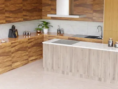 Modern Kitchen free download Free 3D model