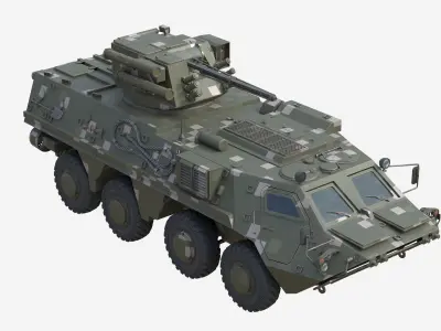 BTR 4E Infantry fighting vehicle  BTR4 Low-poly 3D model