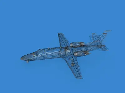 Cessna Citation 550 II Bravo V07 3D model