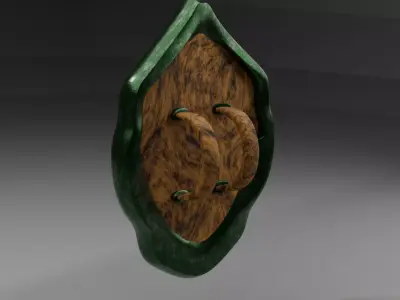 Stylized Shield Game ready High poly 3D model