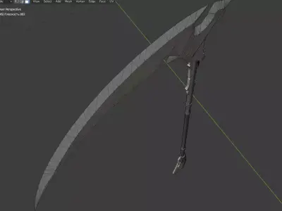 Game Ready Low Poly 3D Weapon 3D model