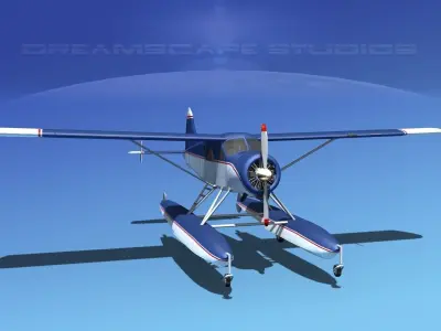 Dehavilland DHC-2 Beaver V03 3D model