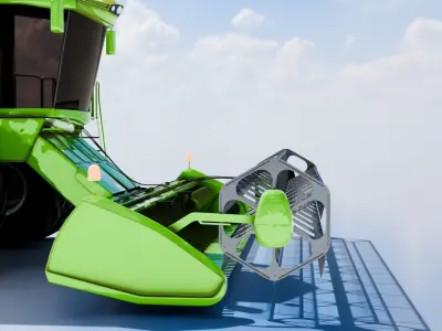 Combine Harvester 3D model