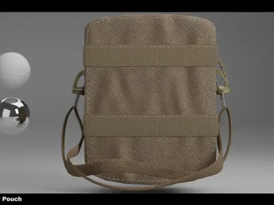 MILITARY POUCH 3D MODEL 3D model