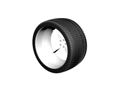 Car Tire 3D model from CGTrader - Polygon mesh