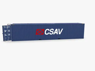 40ft Shipping Container CSAV v2 3D model