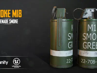 GRENADE smoke 3D Model Pack