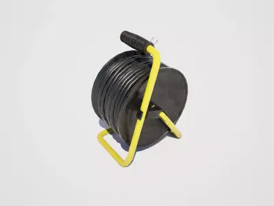 Industrial Extension Cable Drum Reel 3D model